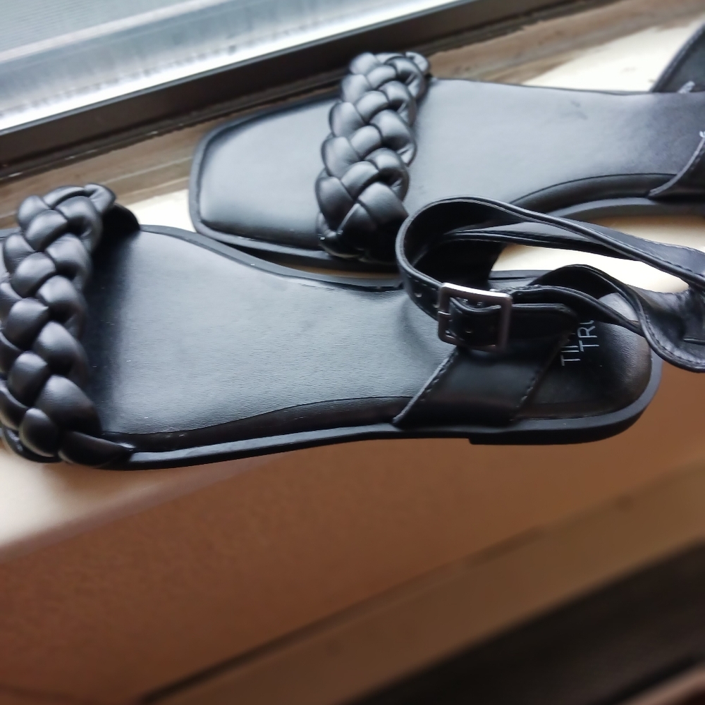 Brand new Black Time and Tru Sandals, size 11.